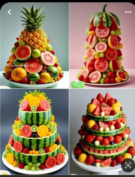 Fruit Tray Ideas For Party, Fruit Tray Designs, Fruit Platter Ideas Party, Fruit Tray Ideas, Healthy Balanced Meals, Summer Fruit Desserts, Healthiest Diet, Fruit Birthday Cake, Fruit Buffet