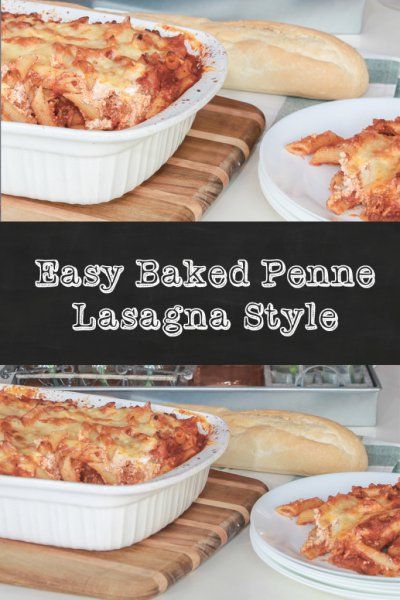 Baked Penne Pasta, Lasagna Recipe With Ricotta, Penne Recipes, Baked Penne, Lasagna Casserole, Baked Lasagna, Easy Lasagna Recipe, Lasagna Pasta, Easy Casserole Recipes