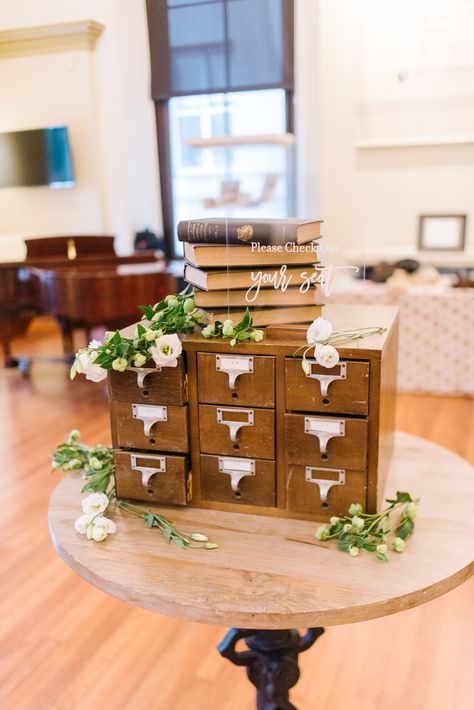 Peabody Library Wedding in Baltimore, MD | SRS Events Old Library Wedding, Library Wedding Aesthetic, Spillian Wedding, Elegant Library, Bookstore Wedding, Peabody Library, Literary Wedding, Storybook Wedding, October 4th