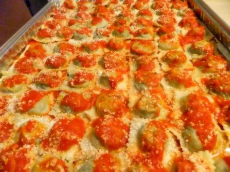 Ravioli for a Crowd! - Proud Italian Cook Tortellini Dishes, Recipes Ravioli, Ravioli Homemade, Bulk Recipes, Italian Food Party, Smoked Salmon Pizza, Crowd Recipes, Team Meal, Comforting Casseroles