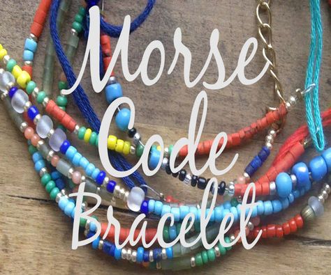 Morris Code, Morse Code Tattoo, Morse Code Words, Code Morse, Morse Code Bracelets, Morse Code Jewelry, Code Bracelets, Morse Code Necklace, Boho Crafts