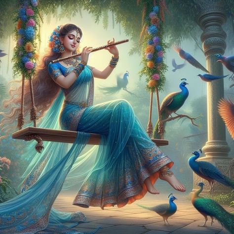 Radha Pic, Photos Of Lord Krishna, Krishna Devotee, White Guys, Human Figures, Peace Illustration, Goddess Artwork, 1 Aesthetic, Female Art Painting