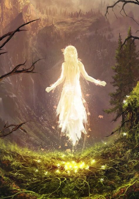 light fairy, angel, ghost, woods, forest, magical Magic Aesthetic Beautiful, Angels Fantasy Art, Faerie Fantasy Art, Faerie Art, Magical Aesthetic, Faerie Aesthetic, Fae Art, Light Fairy, Faery Art