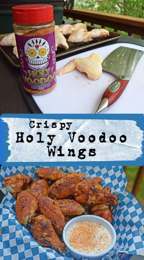 Voodoo Seasoning Recipe, Meat Church Recipes, Smoked Whole Chicken Wings, Killer Shrimp Recipe, Voodoo Chicken, Seasoned Wings, Best Dry Rub Smoked Chicken Wings, Beer Can Smoked Whole Chicken, Pit Boss Pellet Smoker Chicken Wings