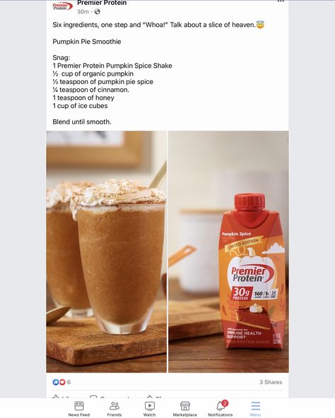 Premier Protein Shake Recipes Pumpkin, Pumpkin Premier Protein Shake, Premier Protein Pumpkin Shake, Pumpkin Spice Premier Protein Recipes, Premier Pumpkin Protein Shake Recipes, Pumpkin Spice Premier Protein Shake, Premier Protein Pumpkin Spice Recipes, 250 Calorie Meals, Pumpkin Spice Protein Shake