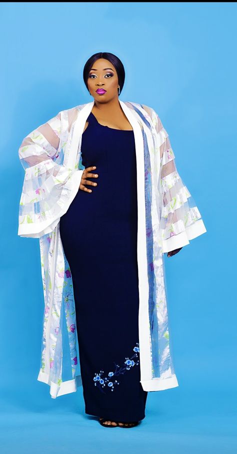 Organza Kimono Jackets, Organza Kimono, Kimono Styles, African Designs, African Dresses For Kids, African Fashion Women, African Print Fashion Dresses, Classy Casual Outfits, Classy Casual