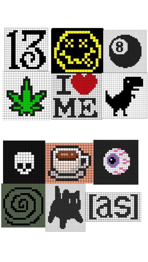 switch up the colors 14x14 Pixel Art, Two Color Pixel Art Grid, Square Pixel Art, Square Perler Bead Patterns, 16x16 Pixel Art, Album Cover Pixel Art Grid, Pierce The Veil Alpha Pattern, Tiny Pixel Art, Pixel Art Ideas Creative