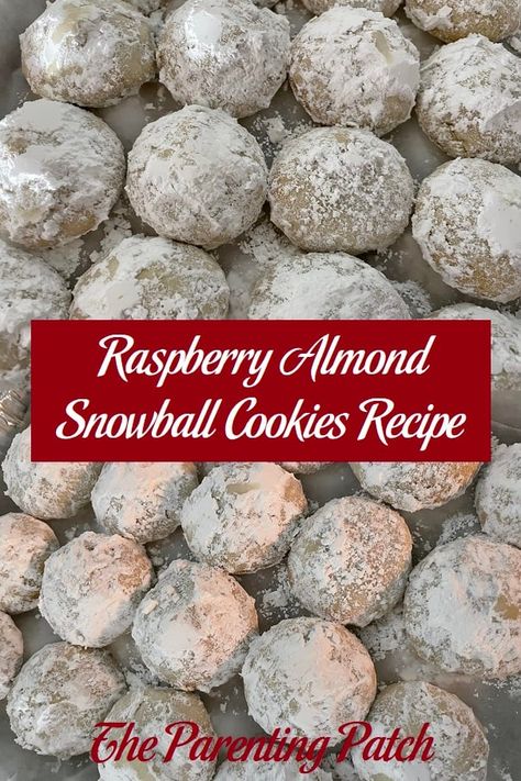 Raspberry Almond Snowball Cookies Recipe Almond Snowball Cookies, Snowball Cookies Recipe, Butter Spritz Cookies, Snow Cookies, Pecan Snowball Cookies, Chewy Ginger Cookies, Spritz Cookie Recipe, Ginger Cookie Recipes, Snowball Cookie Recipe