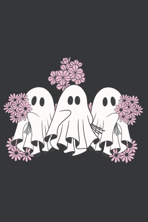 Halloween Wallpaper Ghost, Girly Goth, Ghost Wallpaper, Hello Wallpaper, Helloween Wallpaper, Halloween Wallpaper Iphone Backgrounds, Halloween Wallpaper Backgrounds, Ghosts Halloween, Halloween Wallpaper Cute