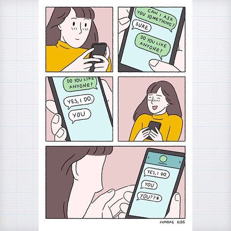 Sorry for the typo - Cr: @sundaekids - #comic #9gag Sundae Kids, Comics Quote, Relationship Comics, Short Comic, Really Good Comebacks, Cute Couple Comics, Couples Comics, Can I Ask, Comics Story