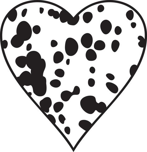 Spots Drawing, Heart Backdrop, Doodle Clipart, Vector Landscape, Spotted Dog, Cow Spots, Heart Illustration, Heart Background, Cartoon Dog