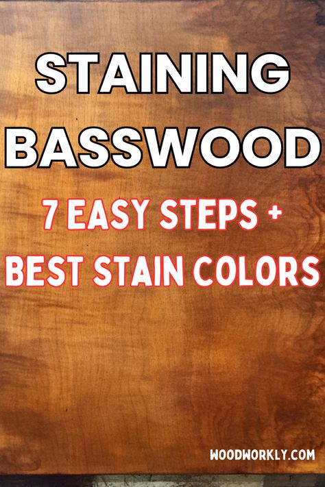 Thinking of staining basswood? Learn how to enhance its natural grain with the right staining techniques. Click for expert tips and tricks! #Basswood #WoodStaining #DIYProjects #Woodworking #WoodFinishing Stain Techniques, Wood Finishing, Exterior Stain, Water Based Stain, Gel Stain, Wood Fiber, Wood Surface, Stain Colors, Easy Step