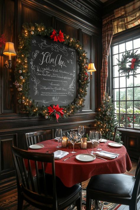 21 Elegant Black and White Christmas Decor Ideas 32 Christmas Decor For Restaurant, Restaurant Holiday Decor, Restaurant Christmas Decor Ideas, Christmas Decor Ideas For Restaurant, Christmas Decor Restaurant, Christmas Restaurant Decorations, Christmas Decorations Restaurant, Restaurant Christmas Decor, Black And White Christmas Decor