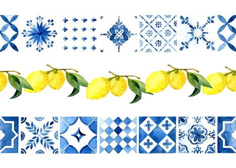 Italian Prints, Mediterranean Pattern, Modern Ceramics Design, Italian Tiles Pattern, Mediterranean Tiles, Italian Pattern, Mediterranean Art, Tile Design Pattern, Mediterranean Tile