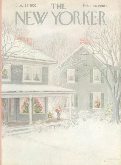 The New Yorker December 27, 1952 Issue | The New Yorker New Yorker December, The New Yorker Magazine, New Yorker Magazine, New Yorker Covers, Christmas Cover, December 27, Art Department, Christmas Poster, Christmas Illustration