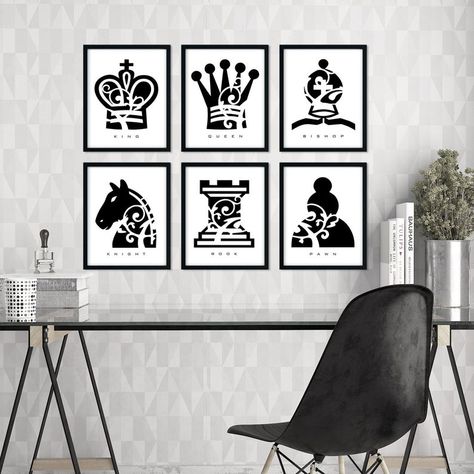 Private Bar Lounge, Chess Ideas, Bishop Chess, King Chess Piece, Knight Chess, Board Game Pieces, Acrylic Wall Decor, Chess Table, Signs Quotes