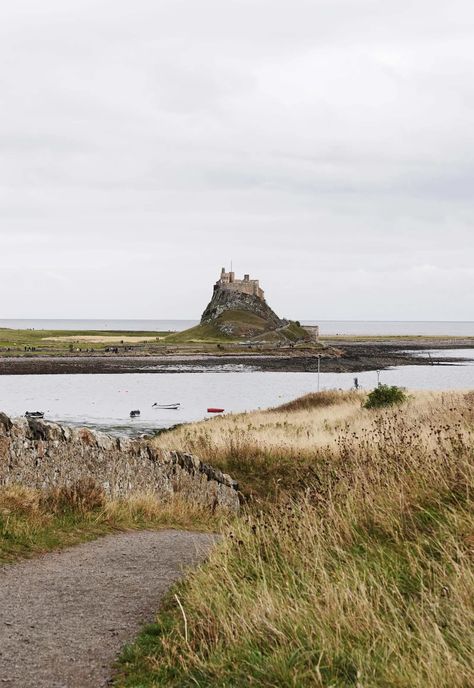 Castle on the Holy Island of Lindisfarne | Top tips for visiting Northumberland, England | These Four Walls blog Northumberland Aesthetic, Northern Cottage, Northumberland England, Northumberland Coast, Roman Ruins, Reference Pics, Newcastle Upon Tyne, Visual Diary, Life Well Lived