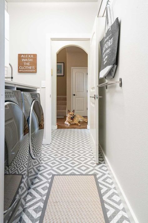 Small Laundry Room, Big Makeover Laundry Room Big, Kitchen Rugs Sink, Bathroom Renovation Cost, Cheap Kitchen Remodel, Cabinet Door Style, Small Laundry Room Makeover, Mudroom Laundry, Laundry Room Sink, Mudroom Laundry Room