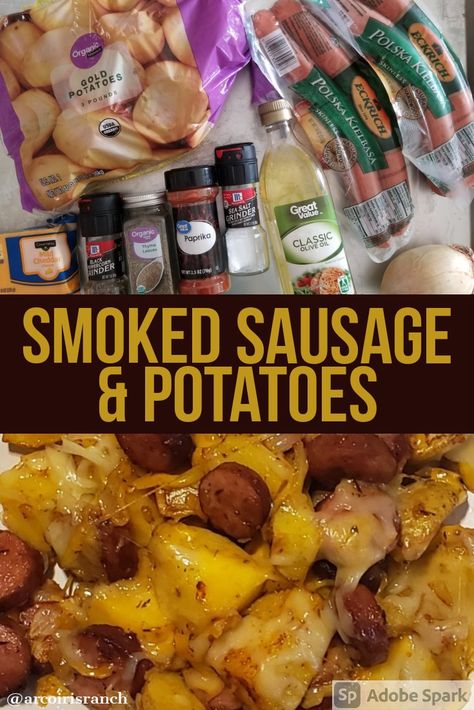 Cheese Potatoes And Smoked Sausage Casserole, Kabasa Sausage Casserole, Smoked Beef Kielbasa Recipes, Sausage Potatoes And Cheese, Smoked Sausage Potatoes Crockpot, Cheesy Potatoes And Smoked Sausage, Ring Sausage And Potatoes, Potato And Polish Sausage Recipes, Cheesy Sausage And Potatoes In Oven