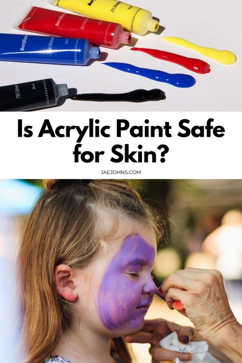 Acrylic paints can cause irritation and other skin allergies. Acrylic paints contain tiny plastic resin particles and pigment that dry after coming into contact with water. In order to remove acrylic paint from skin, you would have to wash or peel it off. The post Is Acrylic Paint Safe for Skin? appeared first on Jae Johns. Best Paint For Face Painting, Skin Painting Tutorial Acrylic, How To Make Skin Color Paint Acrylic, How To Make Skin Colour Acrylic Paint, Face Painting Essentials, Acrylic Face Painting, Remove Acrylic Paint, Remove Acrylics, Skin Paint