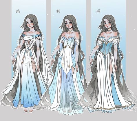 All Posts • Instagram Kalisamiii Art, Goddess Dress Drawing, Goddess Outfit, Dresses Design, Clothing Design Sketches, Fantasy Dresses, Goddess Dress, Dress Design Sketches, Dress Sketches