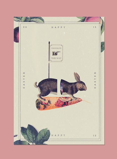 Happy Easter 2015 on Behance Collage Composition, Easter Poster, Buch Design, Graphisches Design, Illustration Photo, 카드 디자인, Poster Layout, Vintage Collage, Print Layout