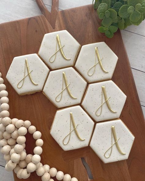 Monogrammed Wedding Cookies, Initial Cookies, Wedding Cookies Decorated, Christening Cookies, Gold Cookies, Wedding Shower Cookies, Cross Cookies, Anniversary Cookies, Monogram Cookies