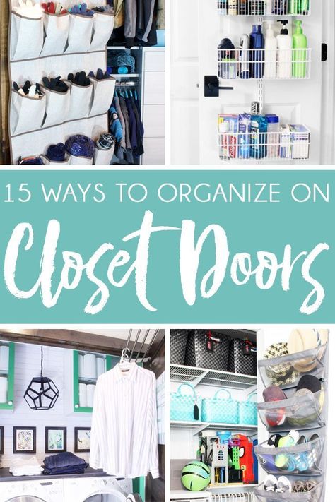 Everyone can use extra storage, so don't overlook the valuable space on the back of your closet doors. Get tips for more than a dozen ways to organize on the back of a door, using a variety of over the door organizer systems, over the door shoe organizers, and other back of door organizing options. Closet Door Storage, Over The Door Organizer, Shoe Organizers, Door Shoe Organizer, Ways To Organize, Living Room Color Schemes, Door Organizer, Closet Door, Room Color Schemes