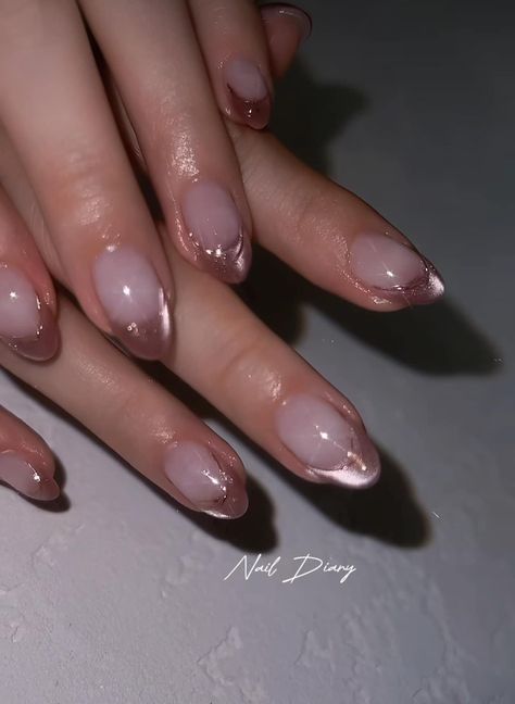 Nail Art Simple Elegant Natural, Nail Art Simple Elegant, Pink Nails Inspiration, Gel Nails Nail Art, Summer Nails Acrylic, Olive Nails, Nail Art Simple, Art Nail Designs, Natural Nails Manicure