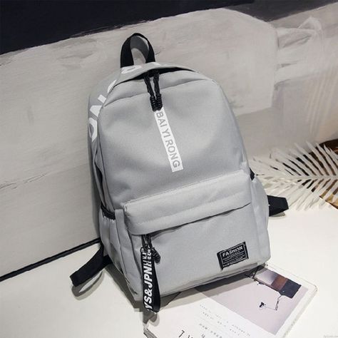 Fresh Junior High School Student Bag Large Pure Color College Backpack College Bags For Girls, Girly Backpacks, Sac Michael Kors, Cute School Bags, Cute Mini Backpacks, Stylish School Bags, Simple Backpack, Student Bag, School Accessories