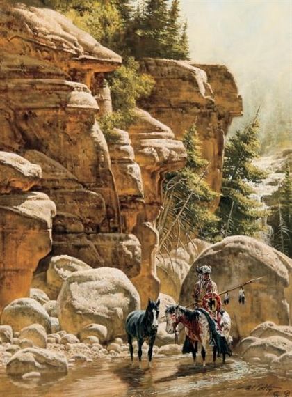 Jack Sorenson, Western Artwork, Native American Artwork, Western Paintings, Western Artist, West Art, Cowboy Christmas, Cowboy Art, Mountain Man