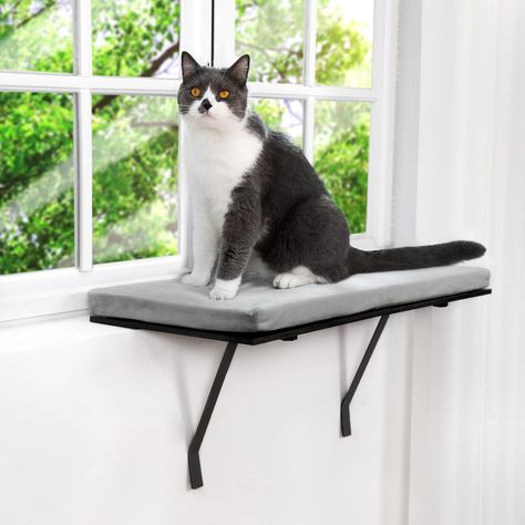 COZIWOW Cat Window Seat Wall Mount Perch House for Large Indoor Cats, Heavy Duty Cat Bed Shelves Furniture for Wall, Durable Cat Window Seat, Cat Window Hammock, Shelves Furniture, Seat Wall, Cat Window Perch, Window Perch, Cat Frame, Shelf Furniture, Bed Shelves