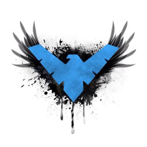 Nightwing Tattoo, Nightwing Symbol, His Beauty Her Beast, Symbol Tattoo, Tattoos Designs, Battlestar Galactica, Nightwing, Tattoos