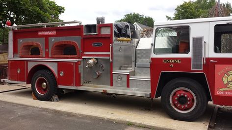 Bbq Pit Smoker, Beer Truck, Firefighter Decor, Bbq Pit, Fire Engine, Fire Truck, Fire Trucks, Food Truck, Tuscany