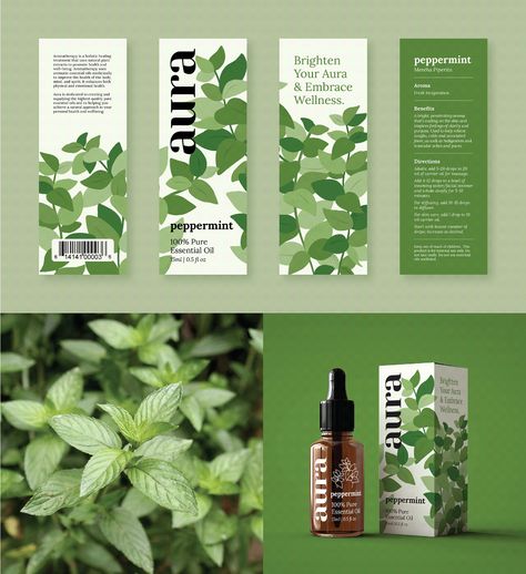 Aura Essential Oils | Branding & Package Design Essential Oil Packaging Design, Essential Oil Box, Essential Oil Brands, Organic Packaging, Cbd Oil Benefits, Skincare Packaging, Bath Gel, Branding Design Packaging, Branding Package