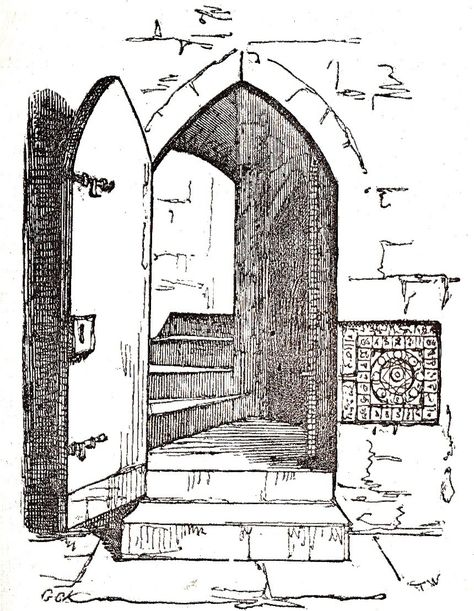 Doorway Drawing, Secret Staircase, Staircase Drawing, History Of Witches, Witch History, Falsely Accused, The Tower Of London, Sketching Ideas, Arched Doors