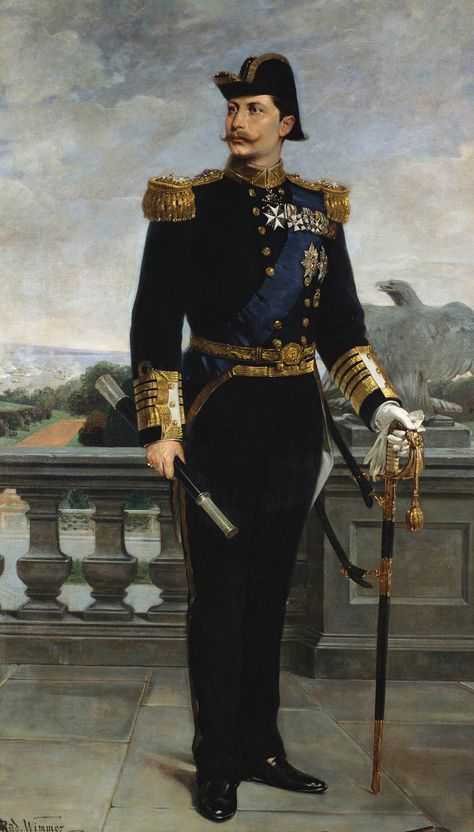 Royal Navy Officer, Man In Uniform, Franz Xaver Winterhalter, Oil Portraits, Prince Clothes, King Outfit, Kaiser Wilhelm, German History, Nasa Astronauts