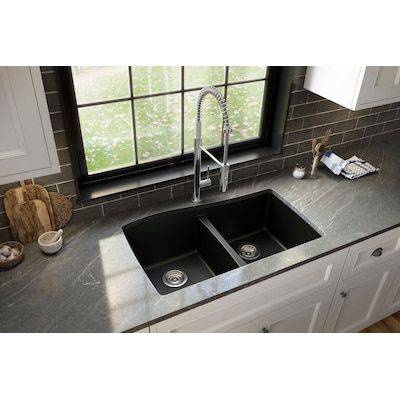 Composite Kitchen Sinks, Quartz Sink, Drop In Kitchen Sink, Countertop Material, Double Bowl Kitchen Sink, Quartz Kitchen, Bowl Kitchen Sink, Double Basin, Single Bowl Kitchen Sink