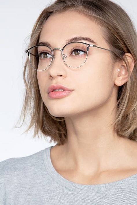 We have a huge range of women's glasses at hugely discounted prices. Rated as excellent on Trustpilot with 100% no quibbles money back guarantee! Silver Frame Glasses, Johnny Depp Glasses, Cheap Eyeglasses, Glasses For Round Faces, Cute Glasses Frames, Glasses For Face Shape, Glasses Frames Trendy, Glasses Frames For Women, Glasses For Your Face Shape