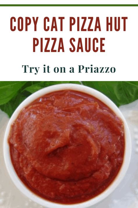 Pizza Hut Sauce Recipe, Pizza Hut Pizza Sauce, Pizza Hut Dough, Pizza Hut Recipe, Copycat Pizza Hut, Pizza Hut Pizza, Cat Pizza, Pizza Sauce Recipe, Easy Homemade Pizza