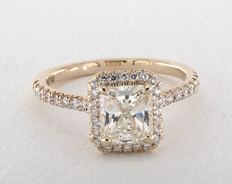 LIKE THIS: 1.59 Carat J-VS2 Radiant Cut Diamond. 14K Yellow Gold Halo Engagement Ring 286725 Gold Cushion Halo Engagement Ring, Engagement Rings Gold Cushion, Halo Engagement Ring Gold, Gold Cushion Engagement Ring, Engagement Rings Square, Engagement Rings Yellow Gold, Radiant Engagement, Ring Upgrade, Gorgeous Wedding Rings