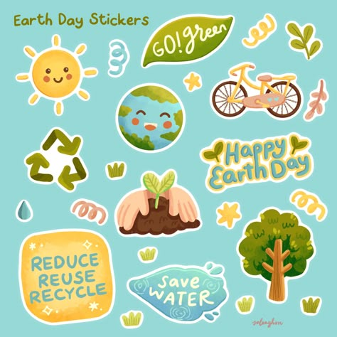 Sustainability Stickers, Save Earth Drawing, Save Water Poster Drawing, Vintage Paper Printable, Scrapbook Box, Earth Drawings, Yearbook Covers, Art Activities For Toddlers, World Thinking Day