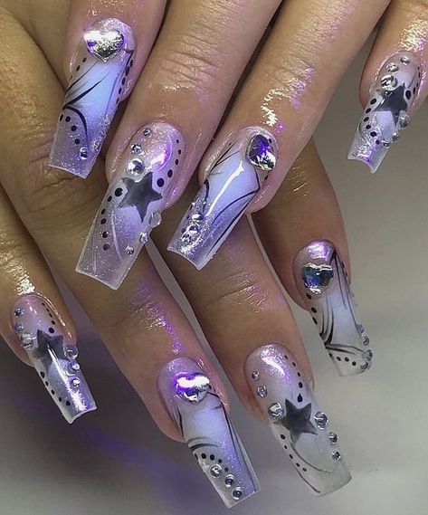 Kokomi Nails, High Nails, Monster High Nails, Nail Artwork, Really Cute Nails, Bling Acrylic Nails, Dream Nails, Nail Shop, Dope Nails