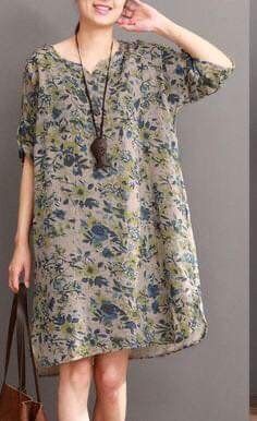 Floral Dresses With Sleeves, Sundress Outfit, Summer Sundresses, Long Sundress, Floral Cotton Dress, Cotton Dress Summer, Floral Dresses Long, Mode Casual, Half Sleeve Dresses