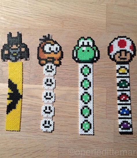 Hama Bookmarks, Perler Bead Patterns Bookmark, Peeler Bead Bookmark, Perler Bead Bookmarks Pattern, Perler Bookmark, Perler Beads Bookmark, Perler Bead Bookmarks, Nerdy Perler Beads, Melty Bead Designs