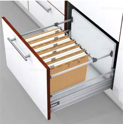 Blum Metafile Kit for Filing Cabinet Hanging System, Cream - Walmart.com Dream Desk, Furniture Building, Refinish Kitchen Cabinets, Hanging System, Apartment Organization, New Cabinet, Filing System, Cabinets For Sale, Furniture Outlet Stores