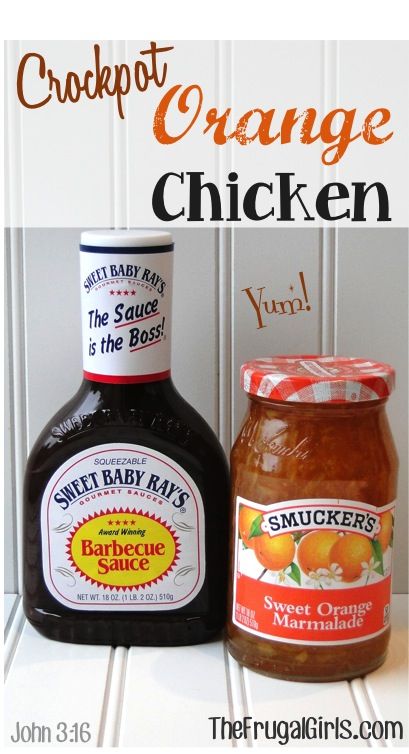 Crockpot Orange Chicken Recipe.. Definitely going to try this.. love orange chicken and love love love sweet baby rays! Crockpot Orange Chicken Recipe, Crockpot Orange Chicken, Orange Chicken Sauce, Orange Chicken Crock Pot, Crock Pot Food, Chicken Sauce, Orange Chicken Recipe, Crock Pot Chicken, Orange Marmalade