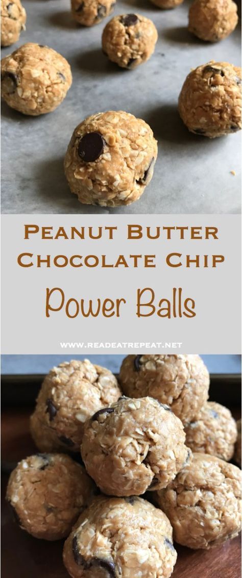 Chocolate Chip Power Balls, Peanut Butter Energy Bites, Dessert Oreo, Healthy Afternoon Snacks, Healthy Protein Snacks, Power Balls, Desserts Vegan, Cheesecake Cupcakes, Peanut Butter Protein