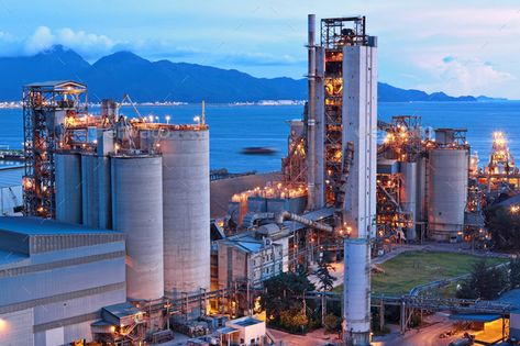 cement factory at night by leungchopan. cement factory at night #Sponsored #factory, #cement, #leungchopan, #night Cement Factory, Geothermal Energy, Engineering Jobs, Oil Refinery, Solar Panels For Home, Photo Club, Solar Panel Installation, Industrial Buildings, Environment Friendly