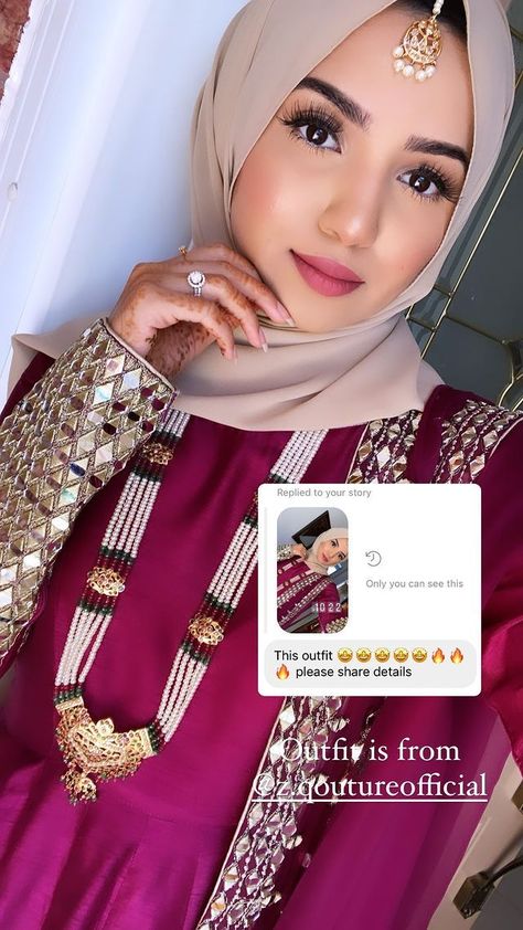 Hijab With Bindiya, Baat Pakki Outfit, Hijab Do Wedding, Nikah Pics, Nikkah Inspiration, Outfit With Hijab, Saree Hairstyle, Party Hijab, Baat Pakki